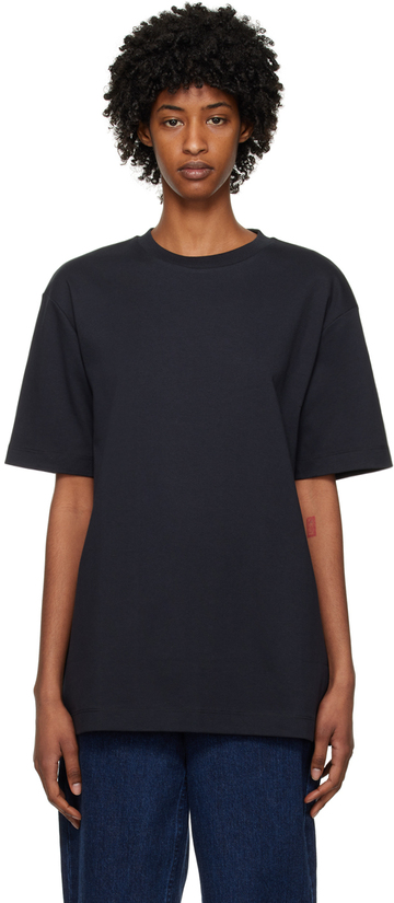 sunspel black oversized t-shirt