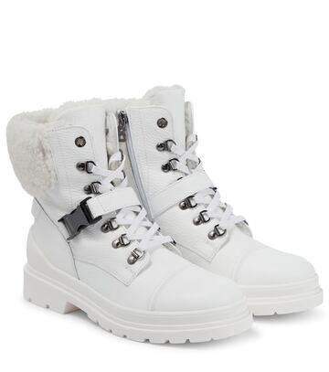 Bogner St. Moritz leather hiking boots in white