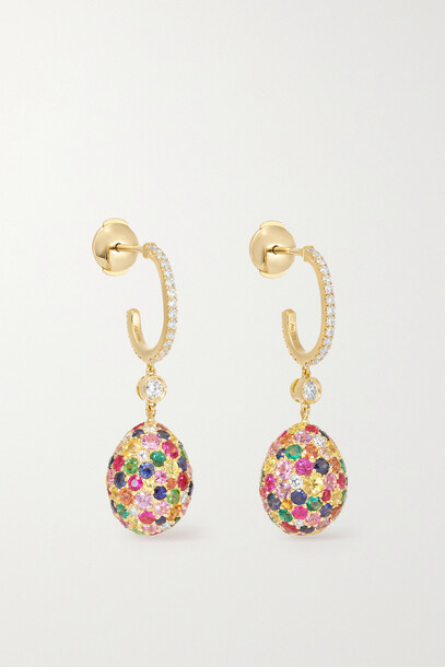 Fabergé Fabergé - Emotion 18-karat Gold Multi-stone Earrings - one size