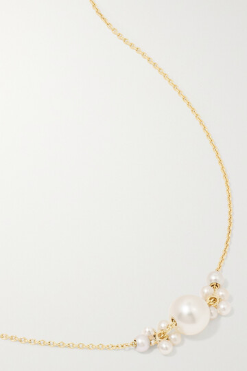 sophie bille brahe - orangerie de perles 14-karat gold pearl necklace - one size