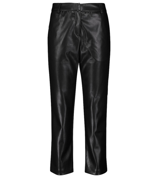 Velvet Honey faux leather pants in black