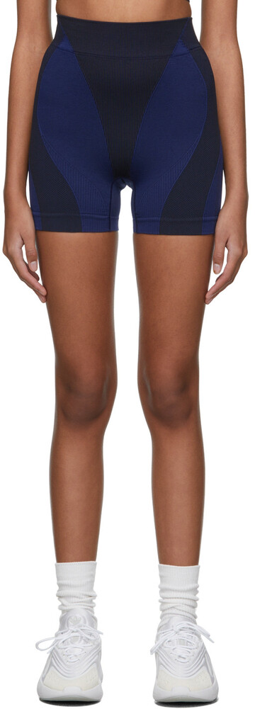 adidas x IVY PARK Blue Jersey Sport Shorts in black