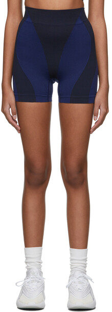 adidas x IVY PARK Blue Jersey Sport Shorts in black