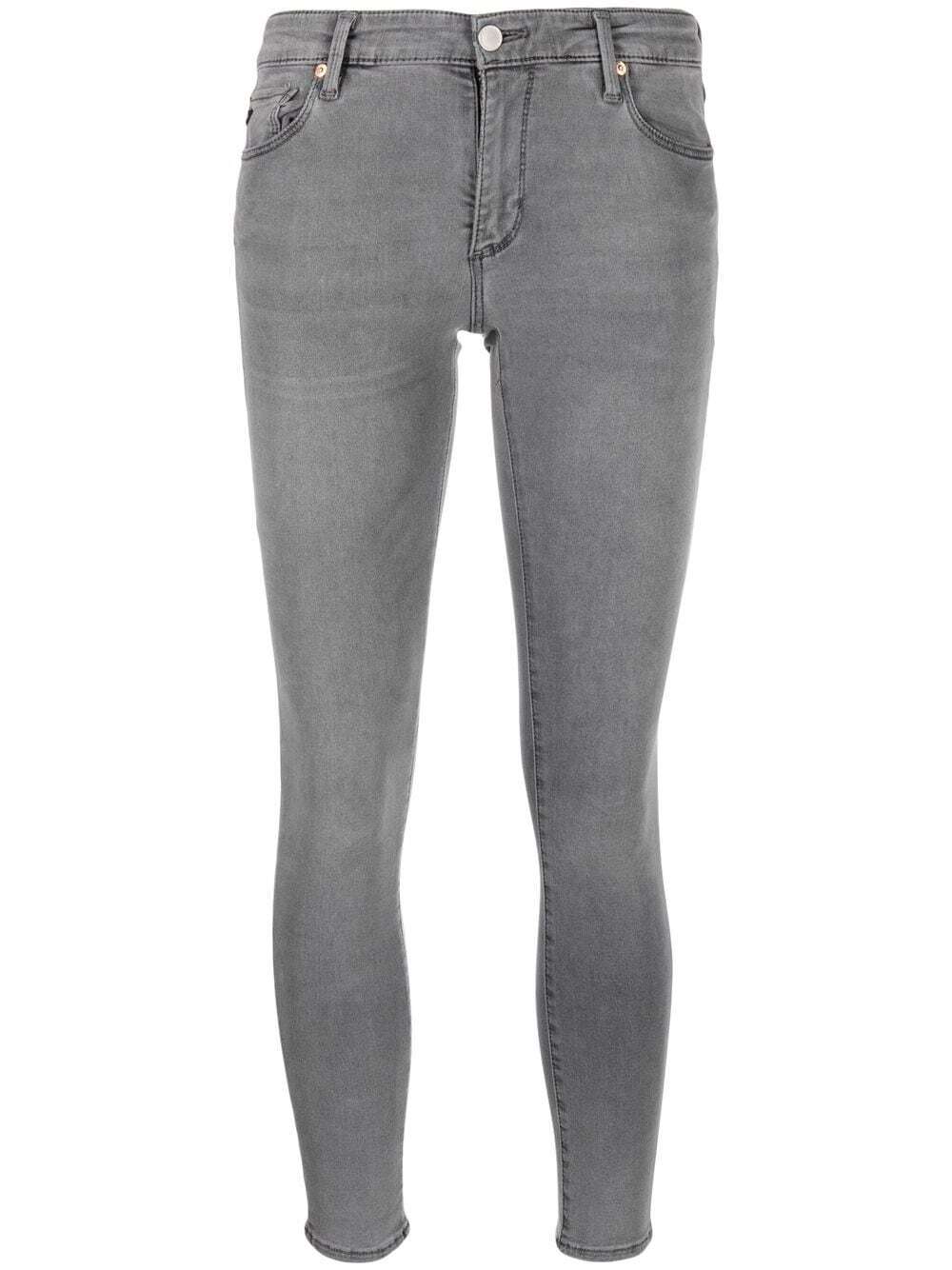 AG Jeans mid-rise denim leggings - Grey