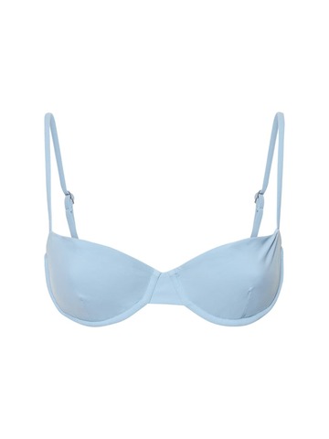 ANEMOS The Balconette Underwire Bikini Top in blue