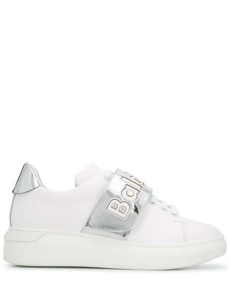 Baldinini touch-strap low-top sneakers in white