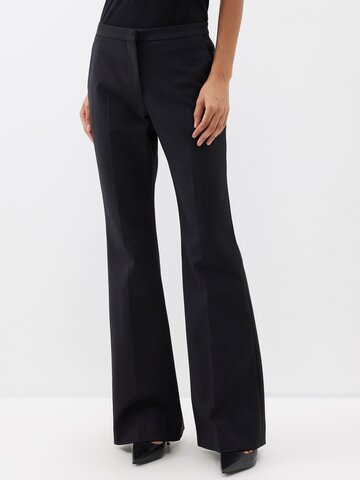 givenchy - flared tailored trousers - womens - black
