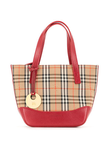 Burberry Pre-Owned Haymarket Check tote bag in brown