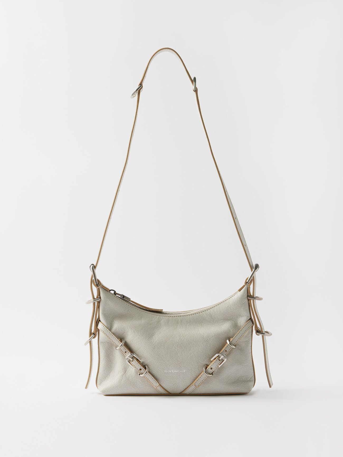 Givenchy - Voyou Mini Leather Shoulder Bag - Womens - Ivory