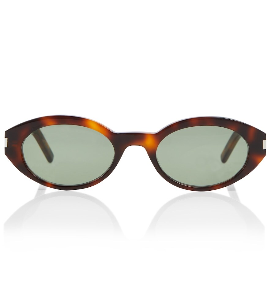 Saint Laurent SL 567 oval sunglasses in brown