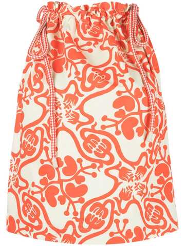 rodebjer graphic-print sleeveless top - red
