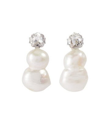 Simone Rocha Freshwater pearl earrings in white