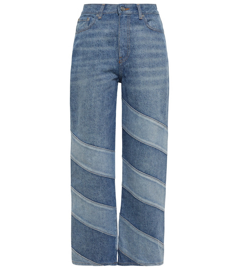 Ganni Missy high-rise wide-leg jeans in blue