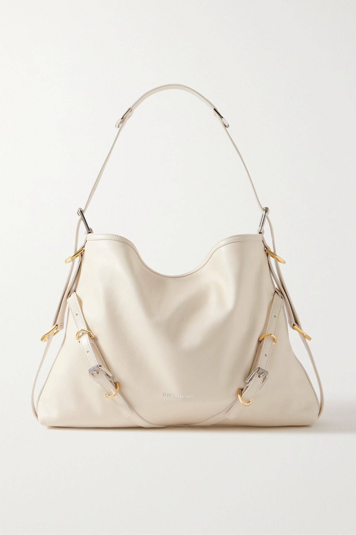 Givenchy - Voyou Party Medium Leather Shoulder Bag - Ivory