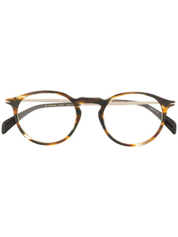 Eyewear by David Beckham 1003/G/CS round frame sunglasses in brown