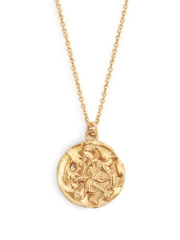 alighieri - sagittarius gold plated necklace - womens - gold