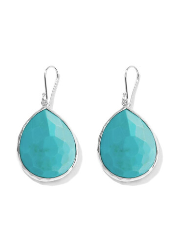 IPPOLITA large Rock Candy Teardrop turquoise earrings in silver