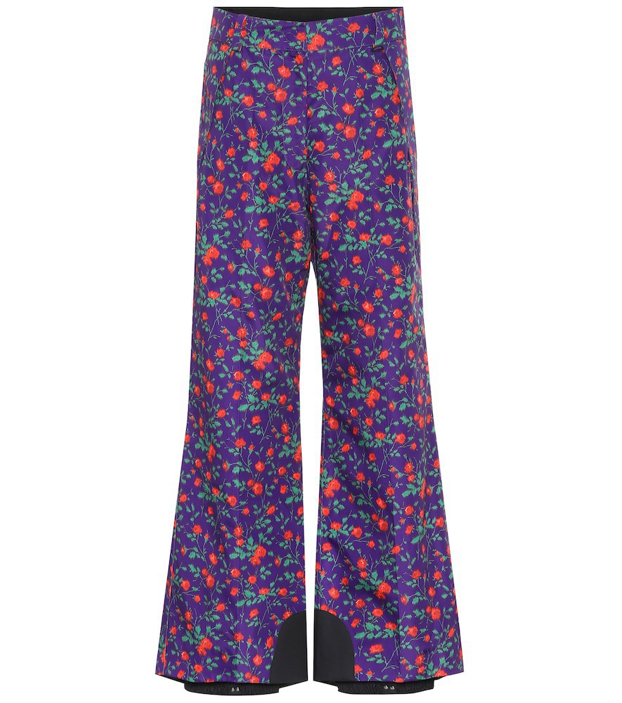 Moncler Genius Floral-printed ski pants in purple