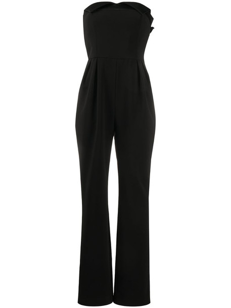 Moschino strapless pleated jumpsuit in black