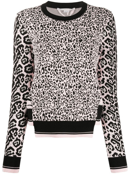 Stella McCartney leopard-print jumper in pink