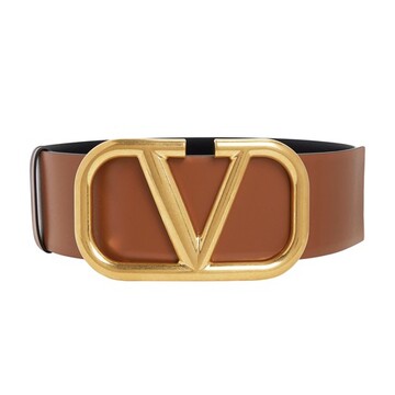 Valentino Garavani reversible Vlogo belt H. 7 cm in nero