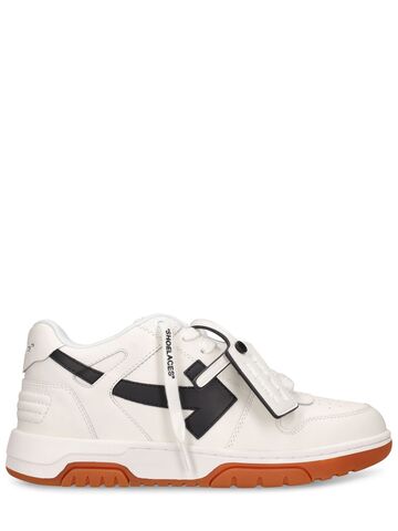 off-white 30mm out of office leather sneakers in black / white
