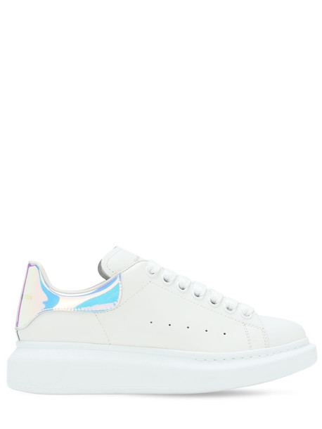 ALEXANDER MCQUEEN 45mm Leather Sneakers in white / multi