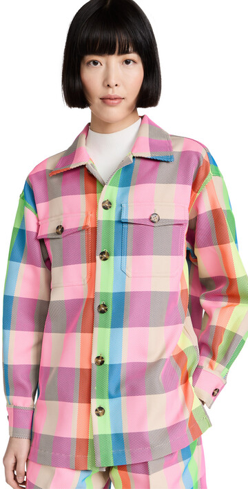 Mira Mikati Neon Shirt Jacket in multi