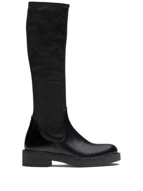 Prada knee-high boots in black