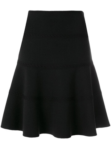 Alaïa Pre-Owned skate lace detail skirt in black
