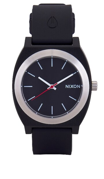 nixon time teller opp watch in black