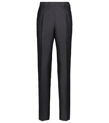 Maison Margiela Wool and mohair mid-rise straight pants in grey