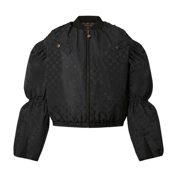 Louis Vuitton Bishop Sleeves Bomber Jacket in noir