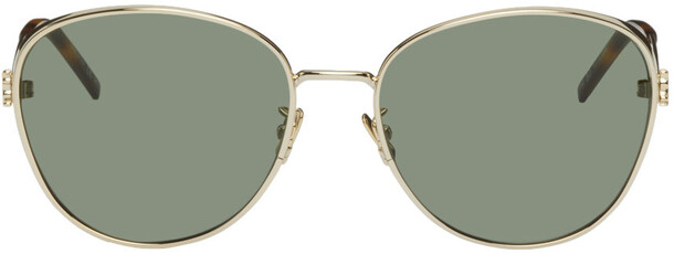 Saint Laurent Gold SL M91 Sunglasses