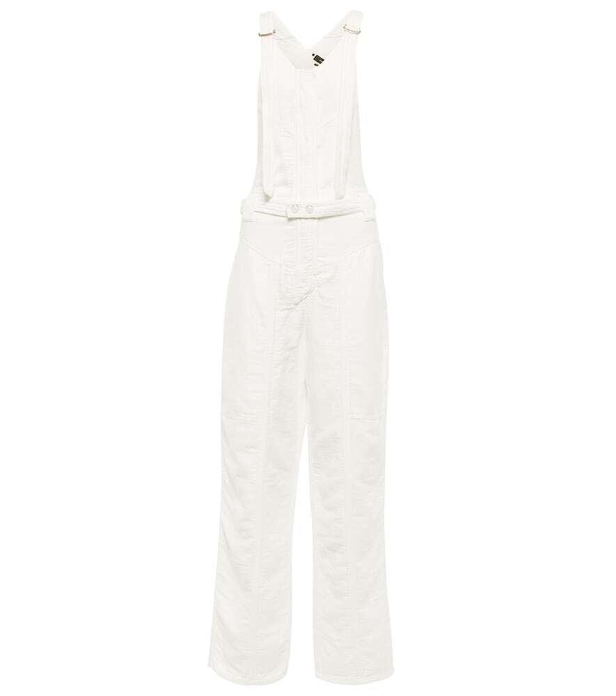 Isabel Marant Keisha cotton and linen overalls in white