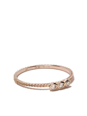 Wouters & Hendrix Gold 18kt rose gold Chain Diamond ring