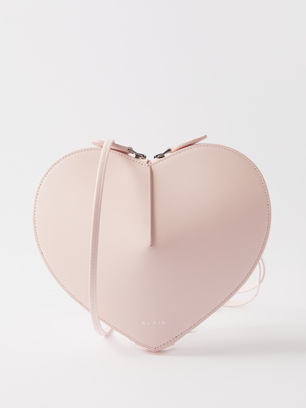 ALAÏA Alaïa - Le Caur Leather Cross-body Bag - Womens - Light Pink