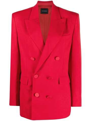 Château Lafleur-Gazin double-breasted tailored blazer in red