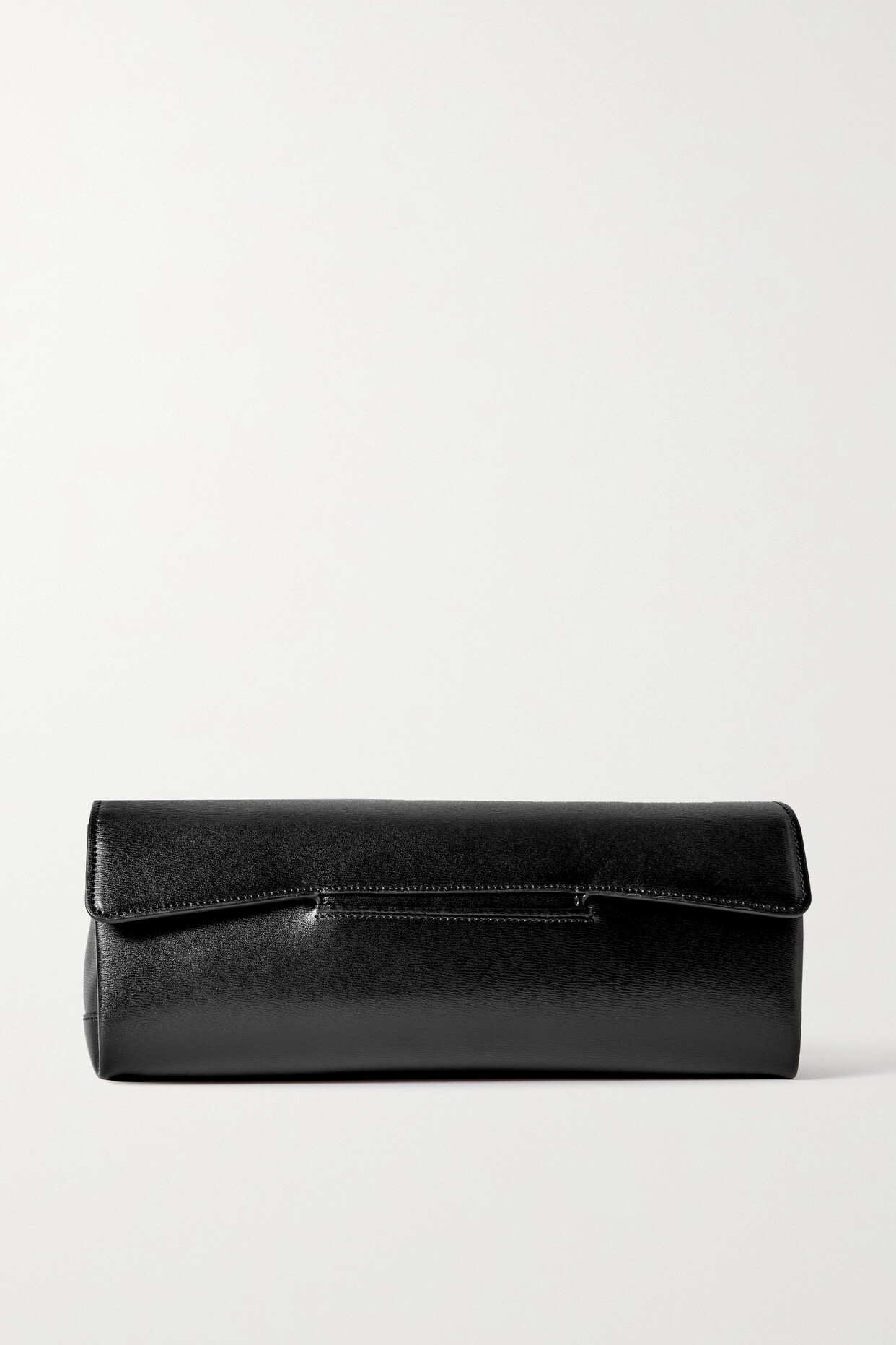 TOTEME - Textured-leather Clutch - Black