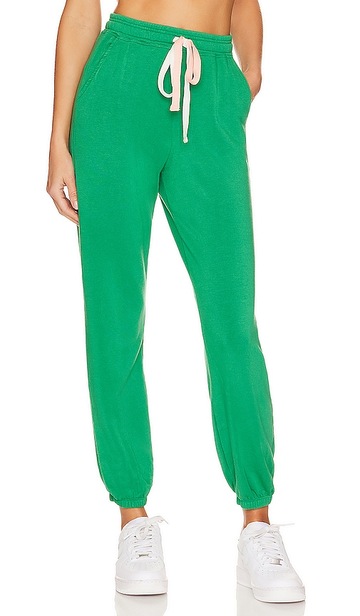 SUNDRY Basic Pocket Sweatpants in Green in emerald