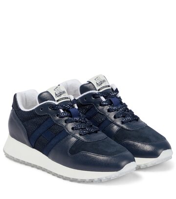 Hogan H429 leather and suede sneakers in blue