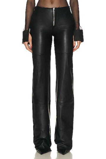 sami miro vintage x revolve undone waist leather pant in black