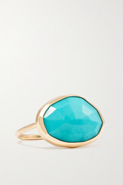 Melissa Joy Manning - 14-karat Recycled Gold Turquoise Ring - 6