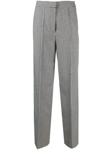 iceberg houndstooth-pattern tailored trousers - black
