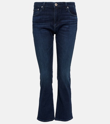 ag jeans jodi high-rise cropped jeans in blue
