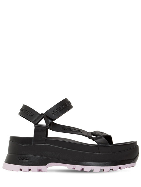 STELLA MCCARTNEY 50mm Trace Faux Leather Sandals in black