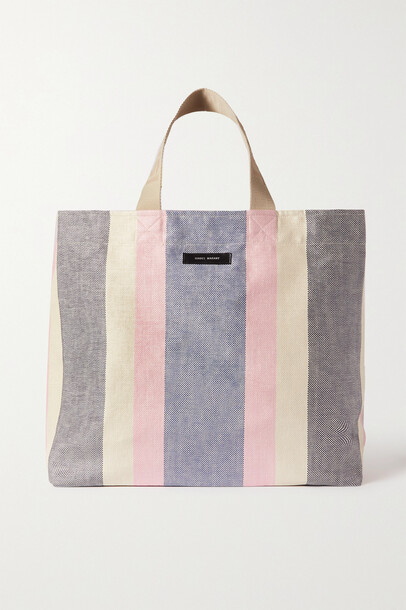 Isabel Marant - Itak Striped Canvas Tote - Pink