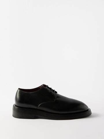 marsèll - mentone leather derby shoes - mens - black