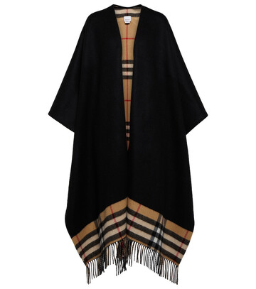 Burberry Cashmere and wool cape in black