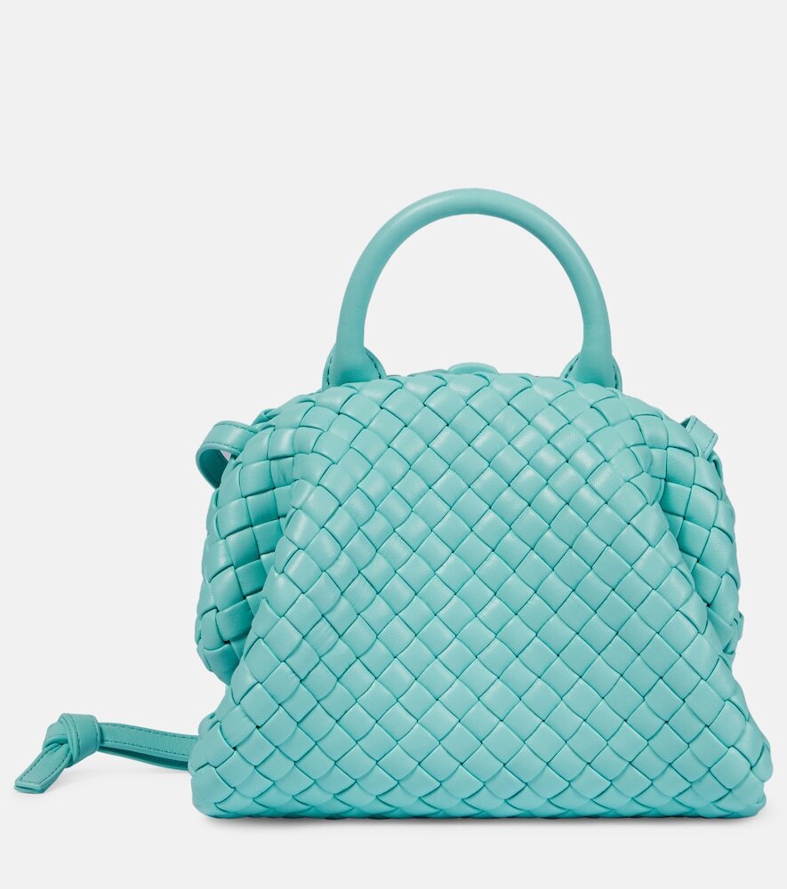 Bottega Veneta Mini Handle leather tote bag in blue